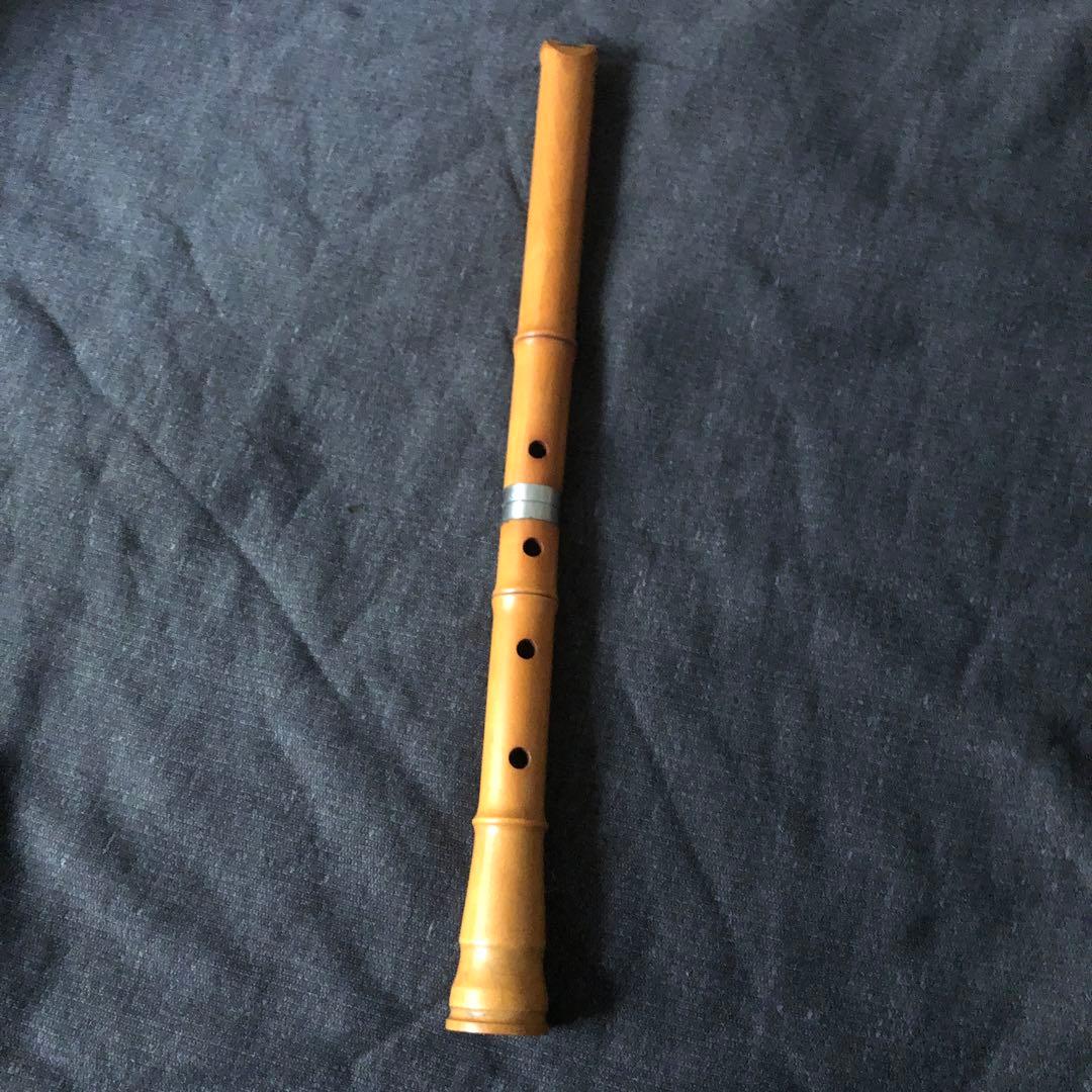尺八　木管　松涛銘　一尺九寸
