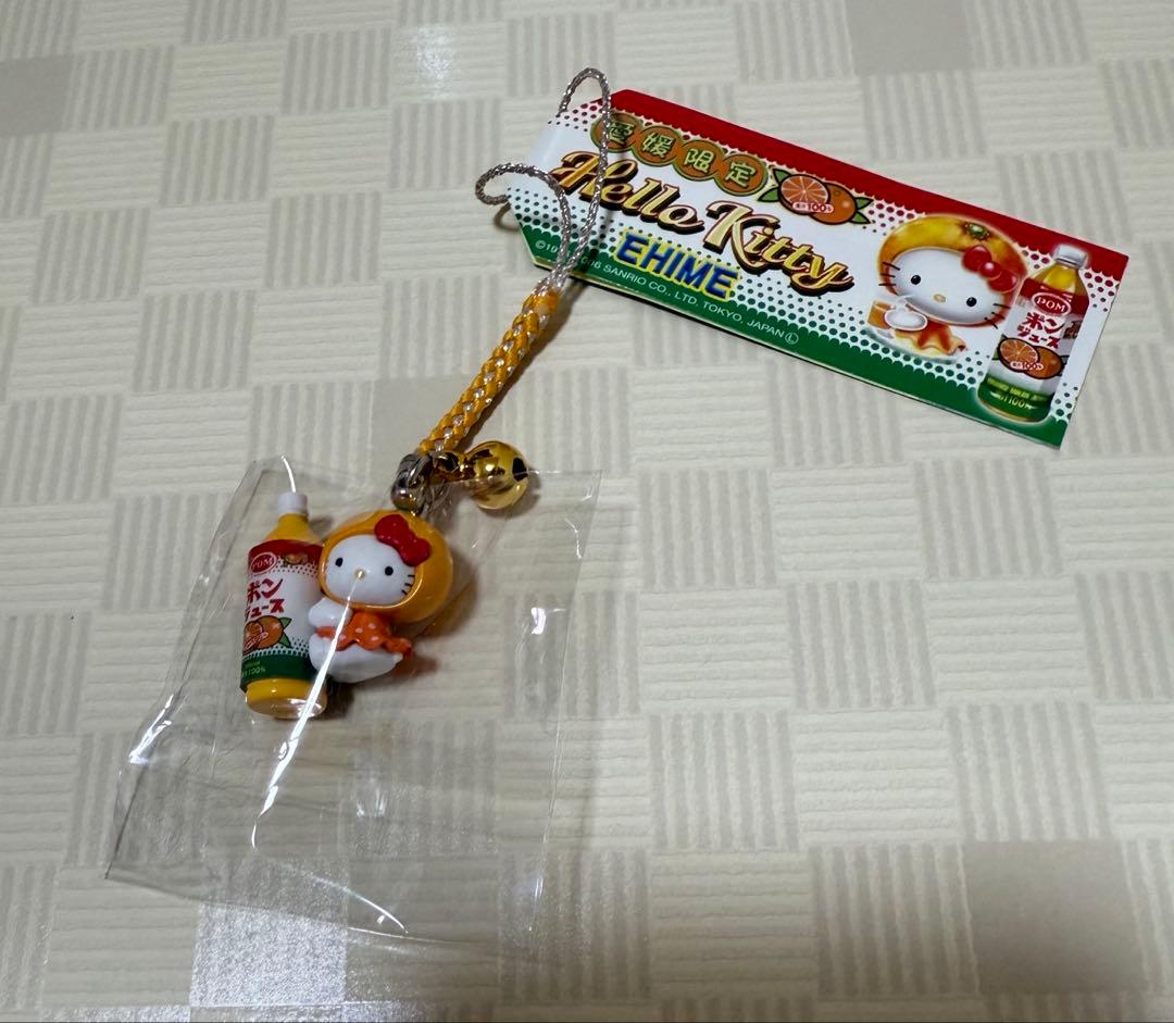 ハローキティ 愛媛限定 みかんバージョン 根付け