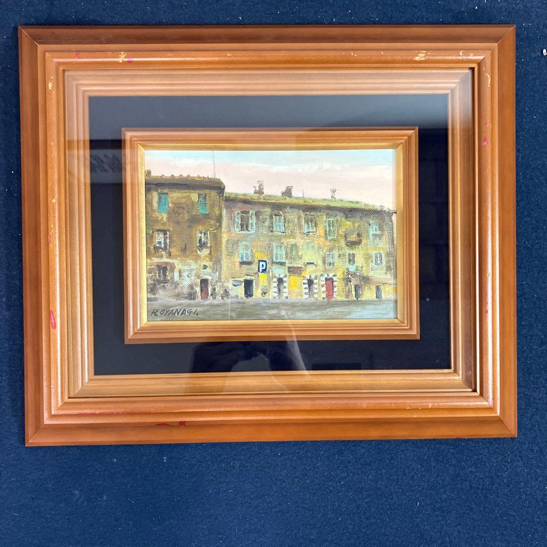 油彩　小柳耕司「古びた家（オリベート）」　SM 油彩 小柳耕司 「ローマ古城 SM」 商品番号06062201- 絵のある暮らし