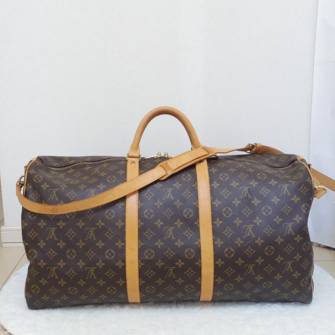 LouisVuittonルイヴィトン ダークブラウン モノグラム ボストンバッグ