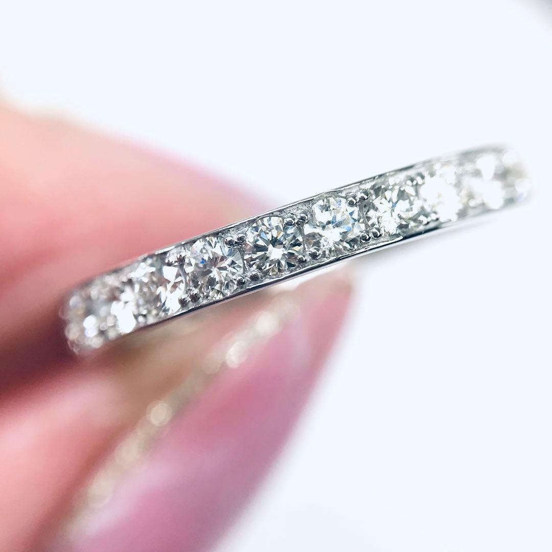 0.50ct 上質天然ダイヤモンド　PT950 エタニティリング