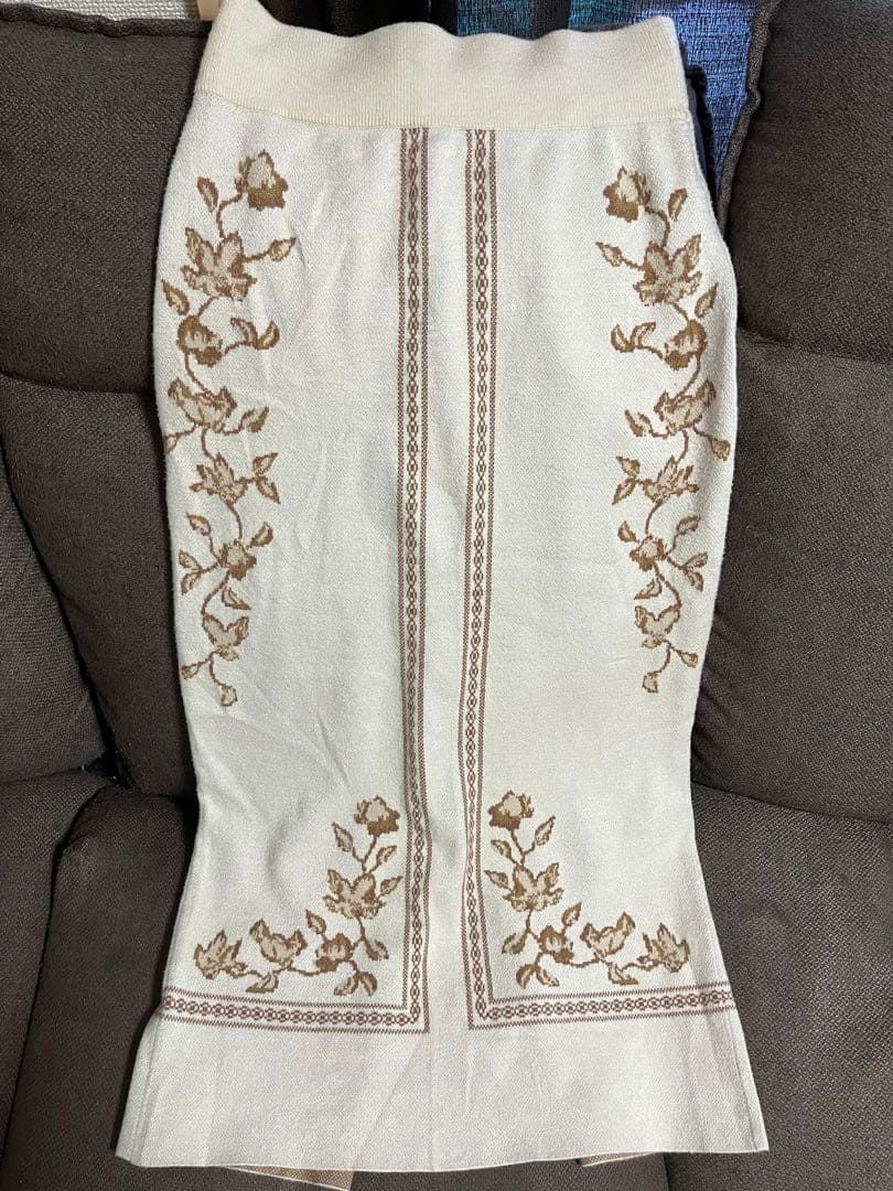 eaphi scarf motif knit skirt - メルカリ