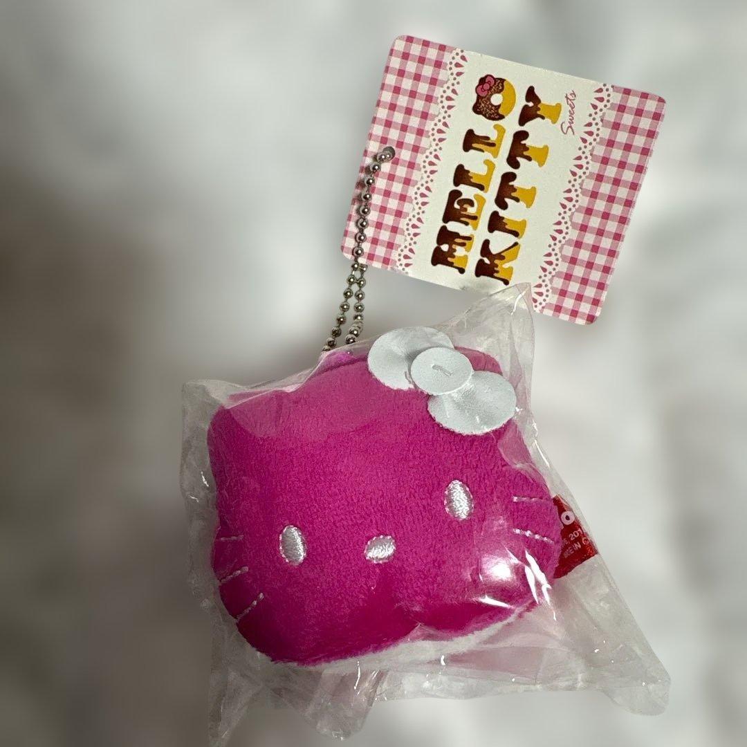 希少　ハローキティ　スイーツ　ぬいぐるみ　マカロン　マスコット　平成　レトロ ハローキティ ぬいぐるみ 平成レトロ - 希少】ハローキティ シャギー