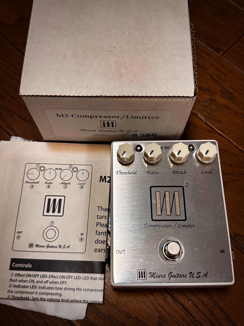 miura Guitars / M2コンプレッサー　USED Miura guitars M2 Compression / Limiter｜平野楽器 ロッキン