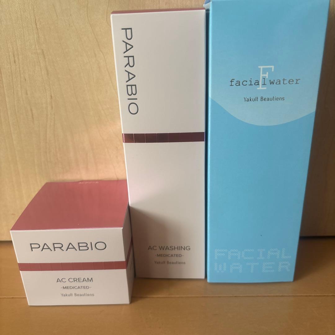PARABIO ACクリーム・ウォッシング・フェイシャルウォーター３点セット