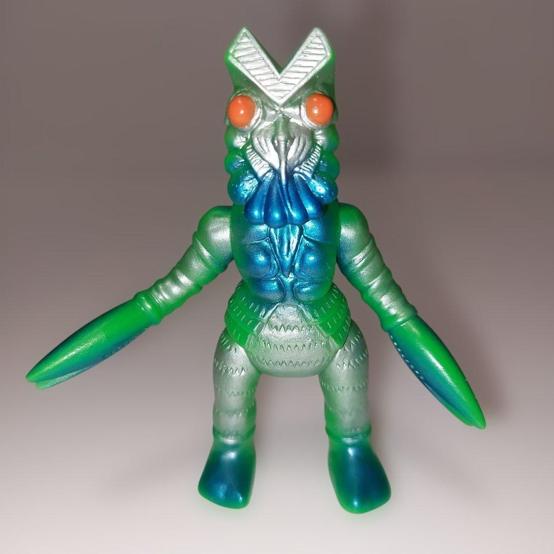 ☆ブルマァク魂 ミニフィギュア バルタン星人(緑色)！当時物ソフビ