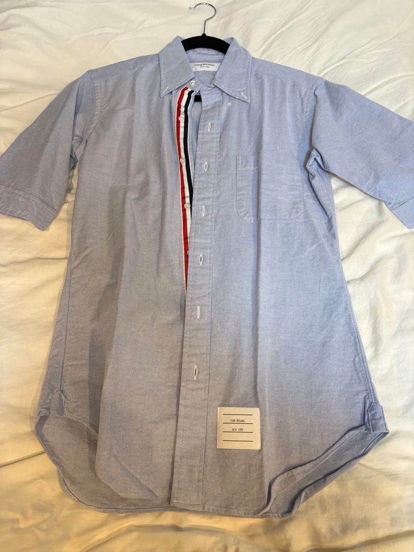 THOM Browne ライトブルー ボタンダウンシャツ　サイズ1