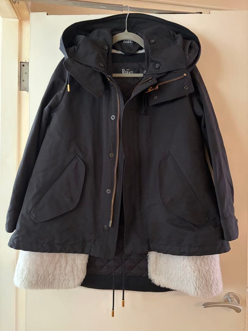 THE RERACS ザリラクス ボアライナー付ショートモッズコート 黒 36