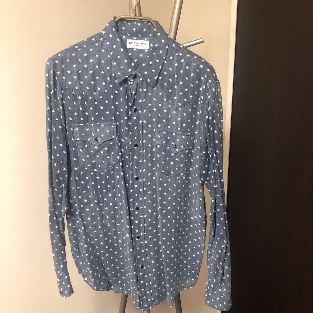 SAINT LAURENT 星柄 長袖シャツ