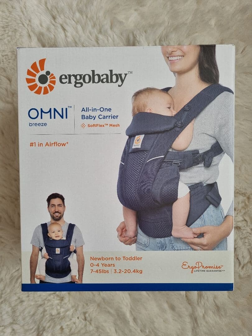 【美品】Ergobaby Omni Breeze OMNI 、ダークブルー