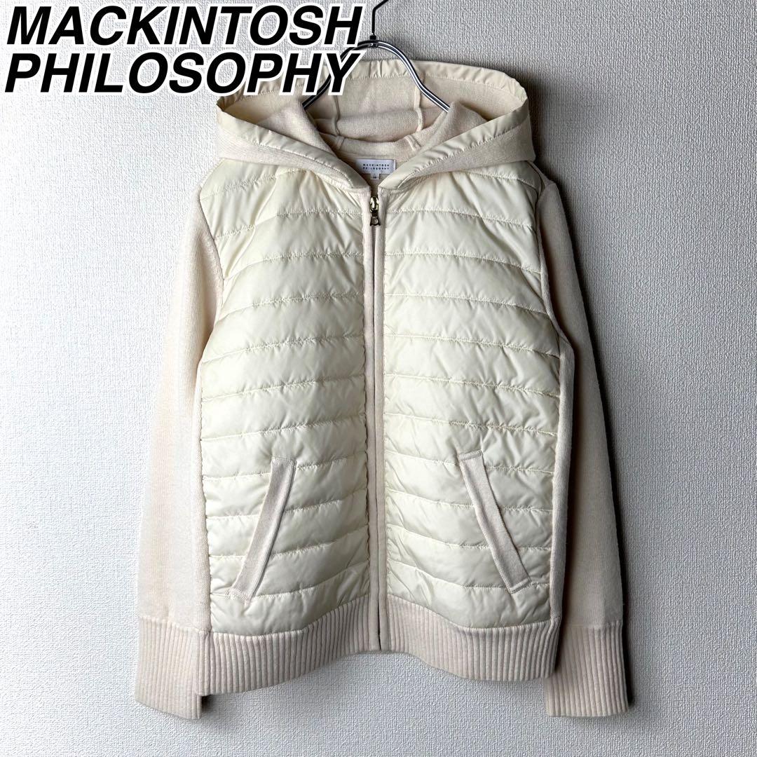 マッキントッシュフィロソフィー 中綿 ニットパーカー ジップパーカー
