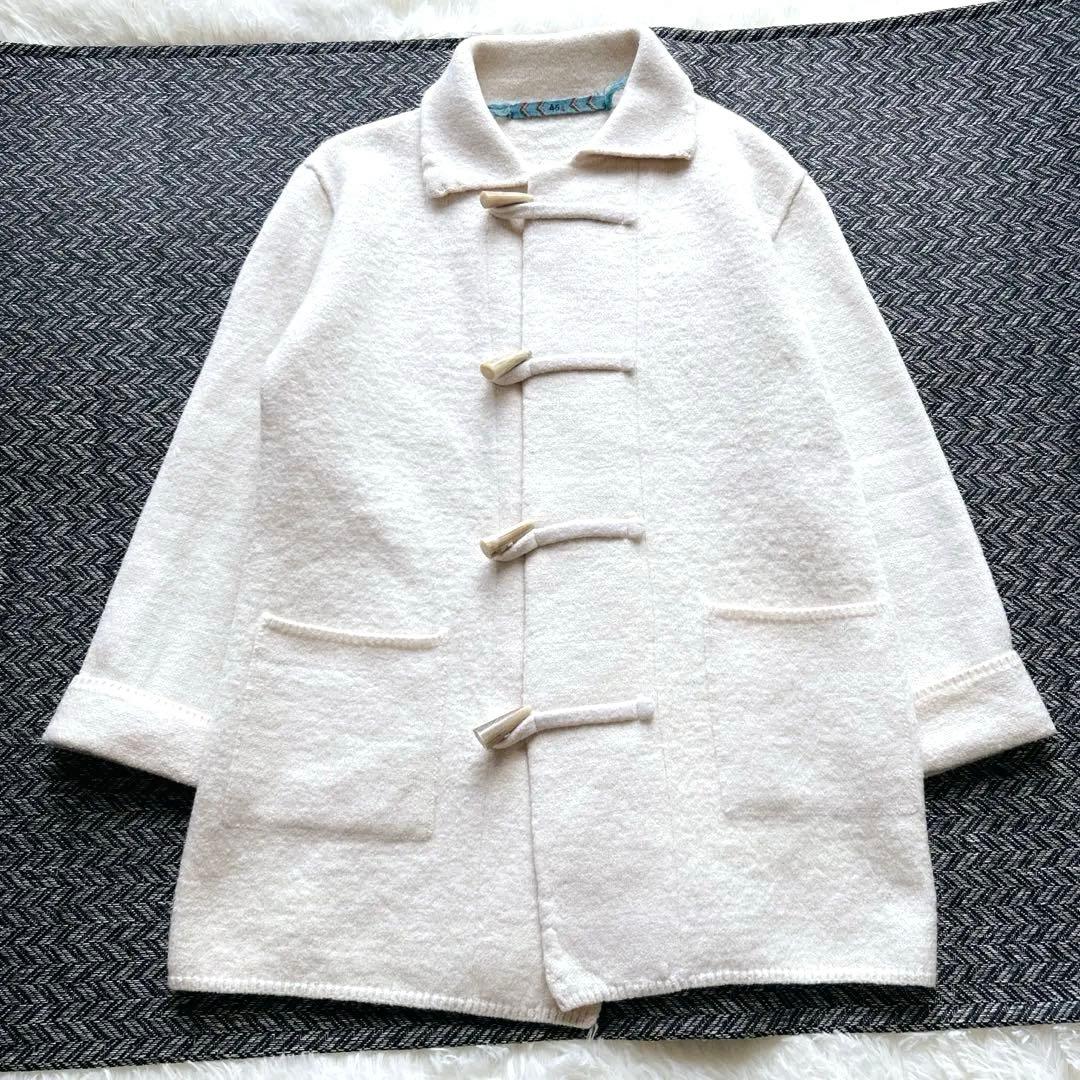 45rpm コートフロートアルパカ縮絨 ダッフル トグル 2 ハーフ