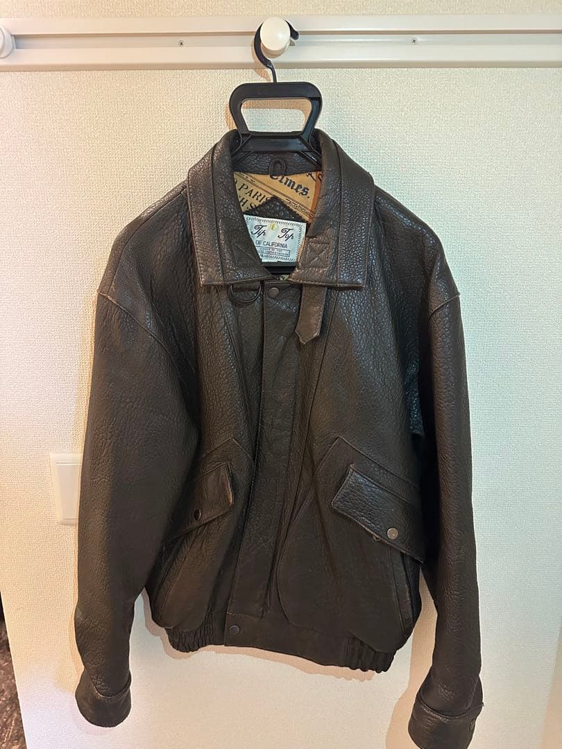 Tip Topヴィンテージ本革フライトジャケットG1調濃茶M美品