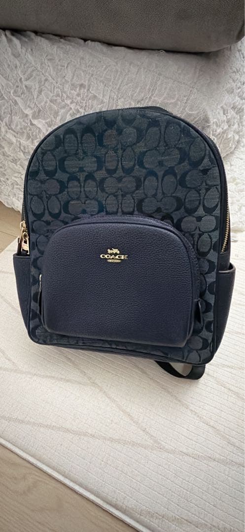 COACH コーチ デニムリュック ネイビー 美品 公式】コーチアウトレット | ペース バックパック・シグネチャー デニム