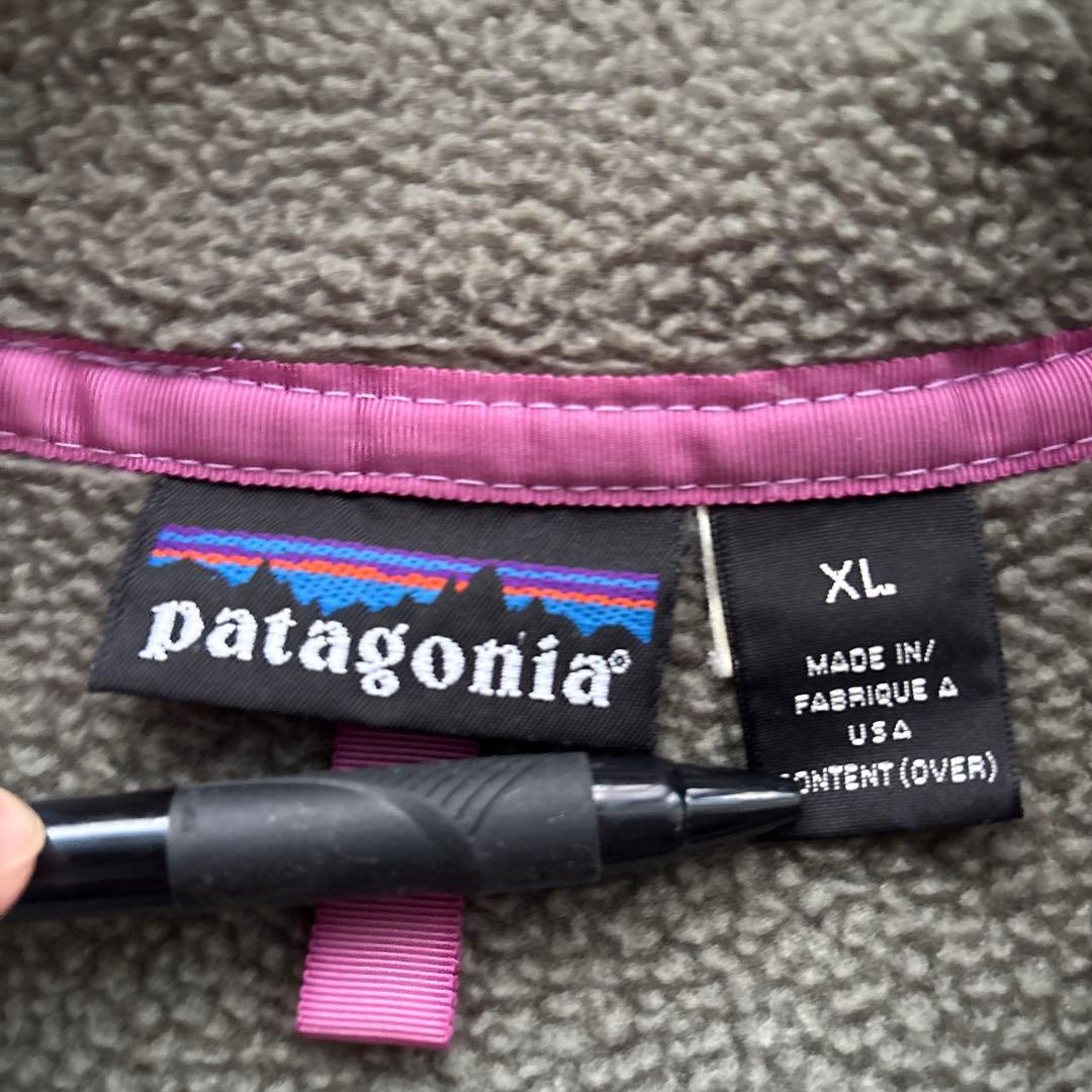 USA製Patagonia 雪なしタグ シンチラスナップT オリーブ XLサイズ