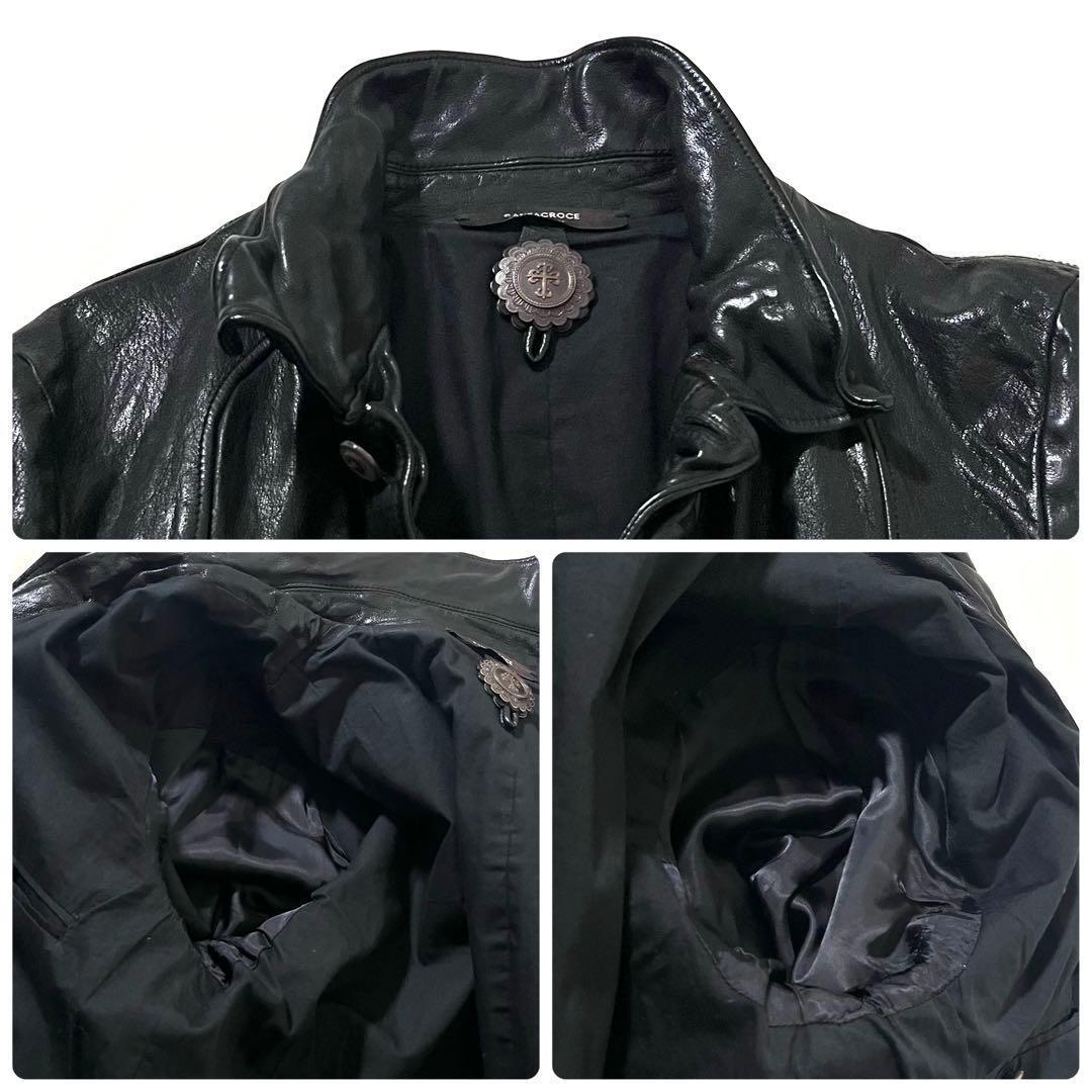 美品】サンタクローチェ レザージャケット バッファロー タンニン鞣し