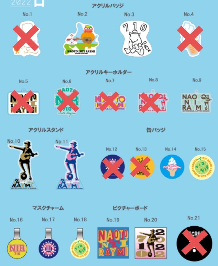 ナオト・インティライミ「ナオトの日2022」スペシャルくじ 7/10(火)14:00〜「ナオトの日」場外特設テントにてオフィシャルグッズ