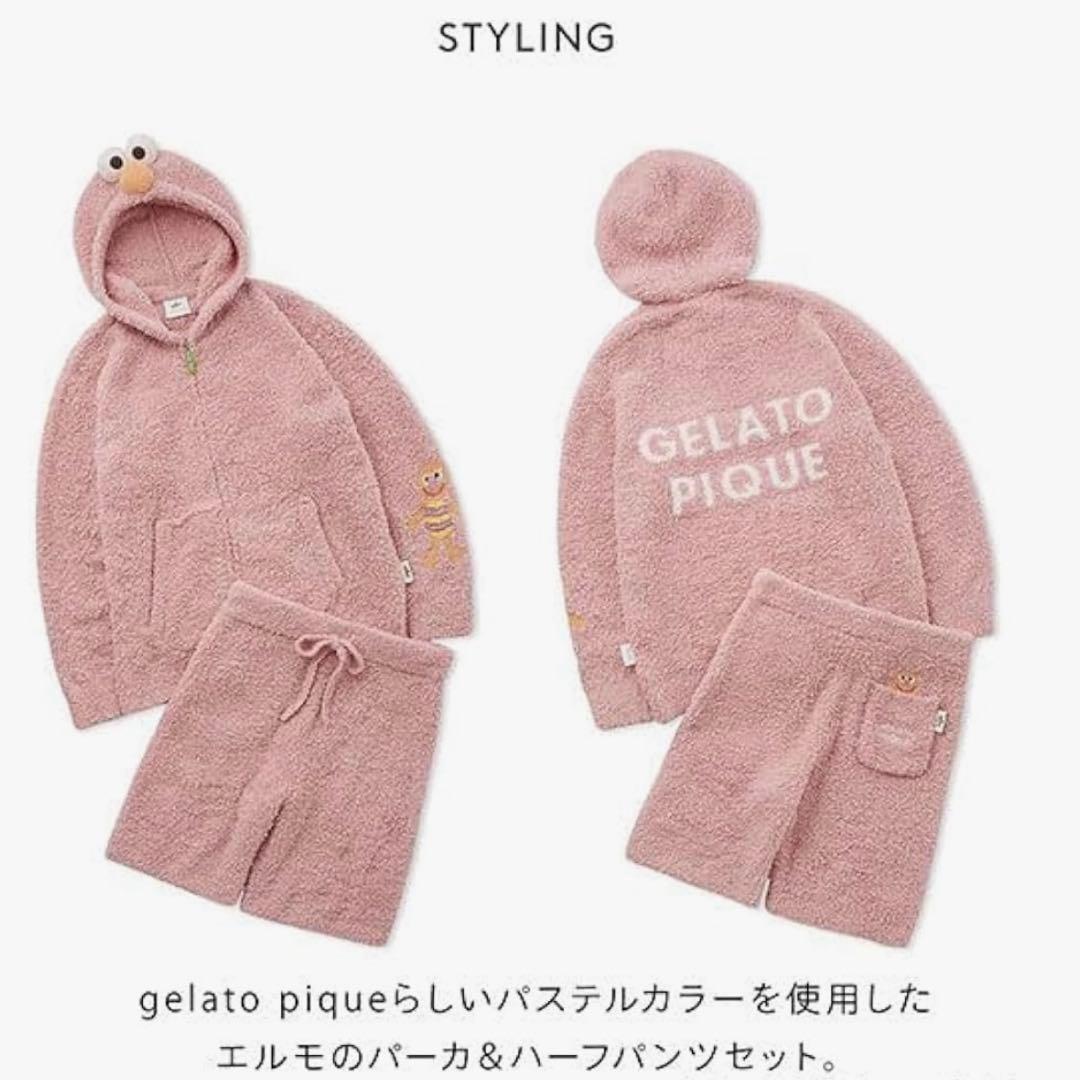 新品 未使用 ジェラートピケ エルモ セサミストリート Mサイズ ルーム
