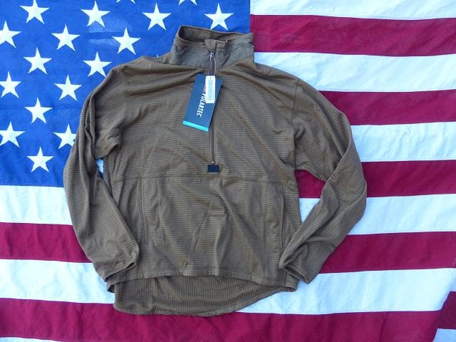 米軍実物 ポーラテック グリッドフリース プルオーバー　L　DSCP 62
