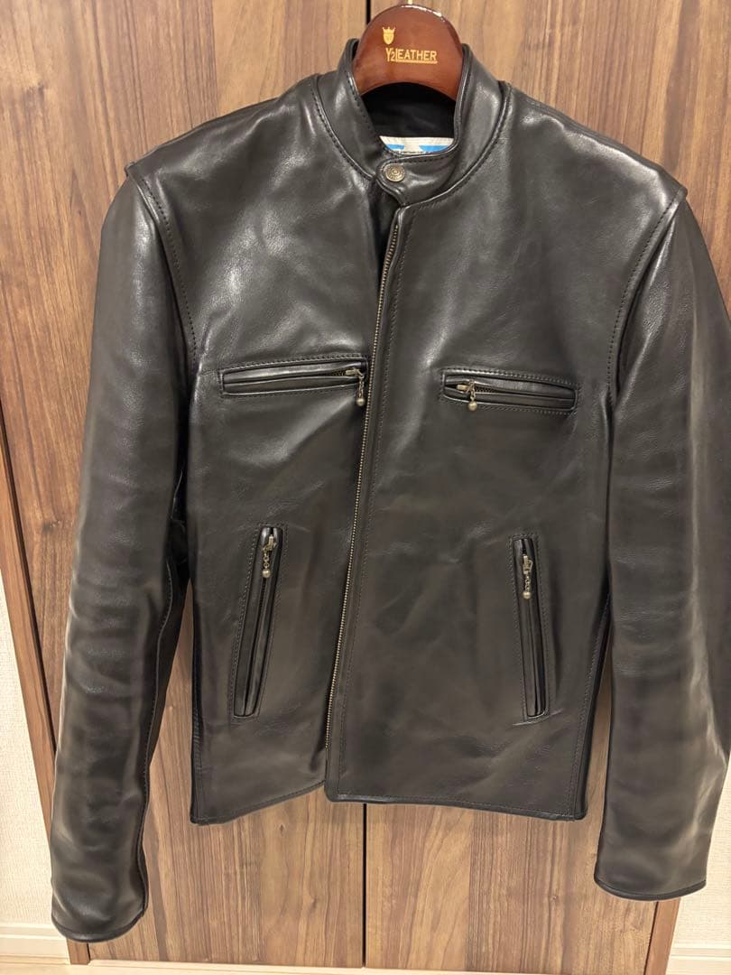 P*A様 早い者勝ち　試着のみ　36 エアロレザー CAFE RACER ブラッ P*A様 早い者勝ち 試着のみ 36 エアロレザー CAFE RACER ブラッ P*A様