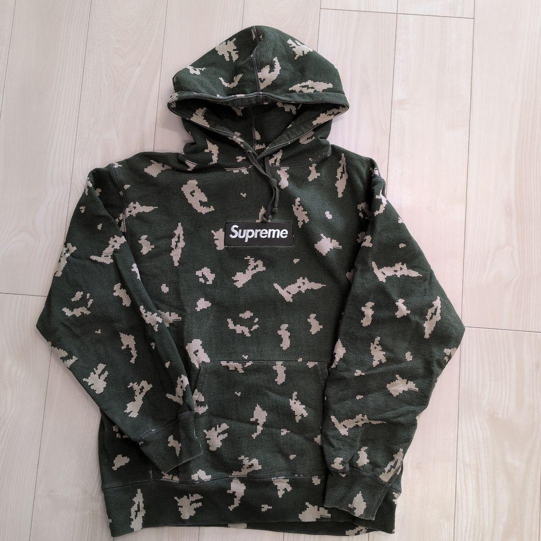 Supreme 迷彩柄 パーカー