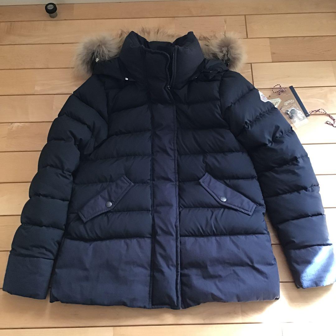 IENAコラボPYRENEX Heritage ダウンジャケット 38 ネイビー