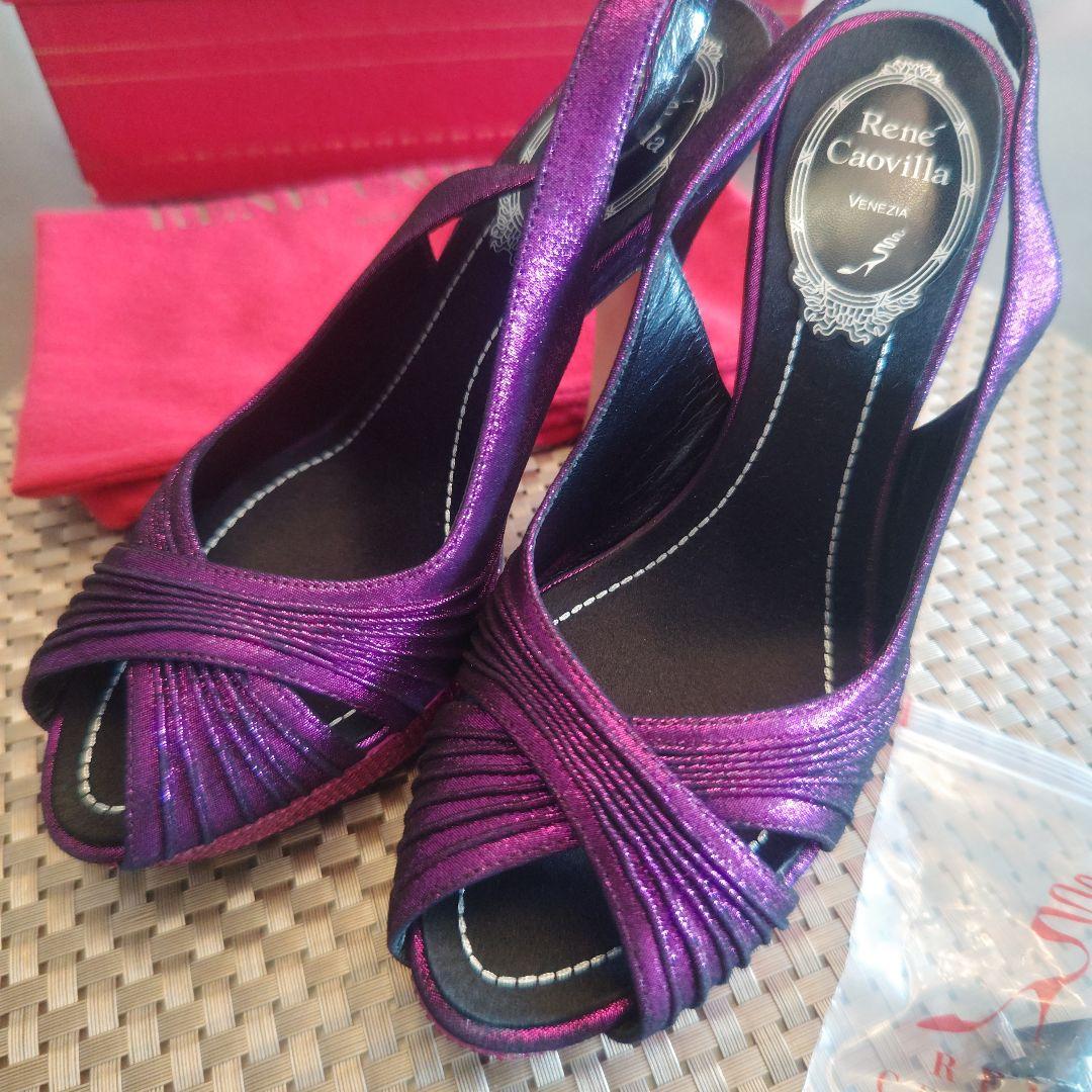 最終価格」新品 レネカオヴィラ RENE CAOVILLA スワロ パンプス - メルカリ