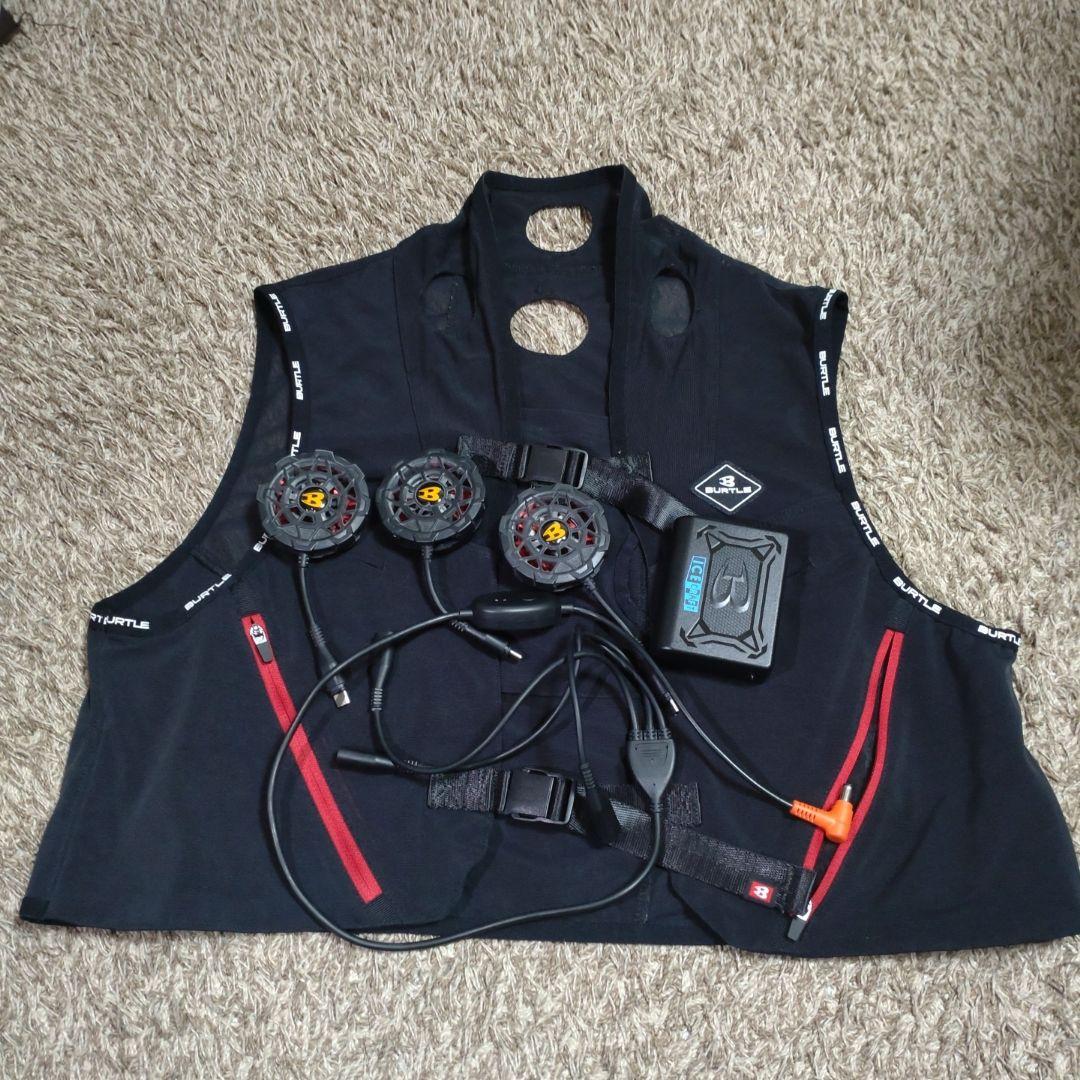 ペルチェ冷却クールベスト 黒 XLサイズ