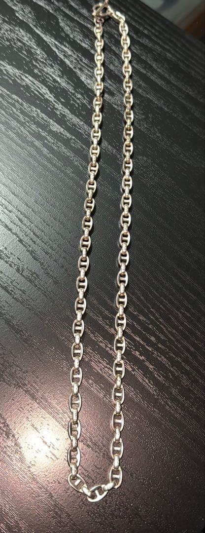 vintage シルバー アンカーチェーン ネックレス sv925 60㎝