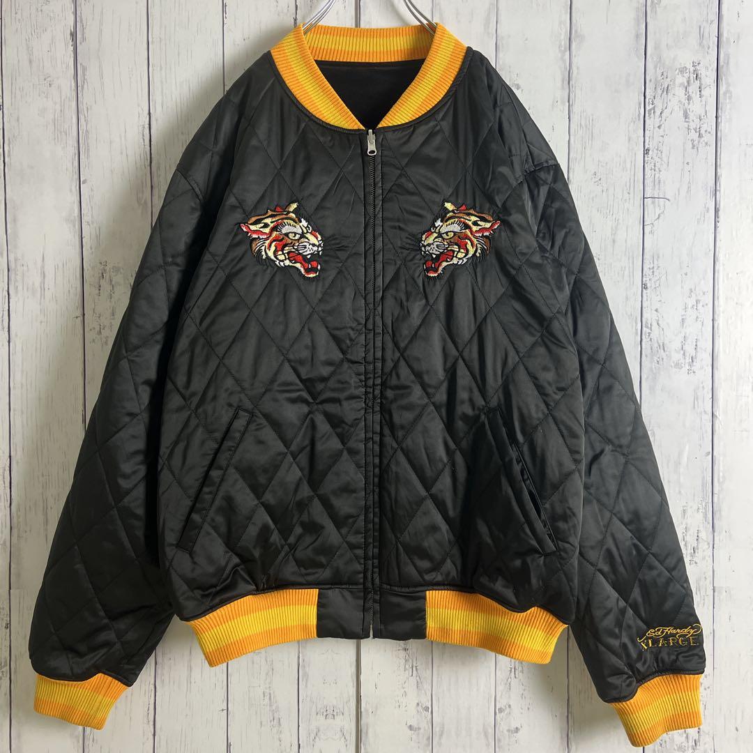 超人気モデルXL】XLARGE×Ed Hardy ☆リバーシブル・スカジャン - メルカリ