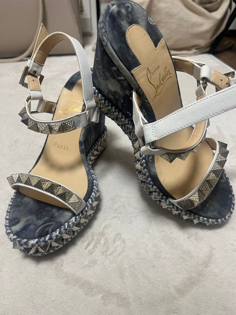 Y*G様 Christian Louboutin スタッズ付きウェッジヒール