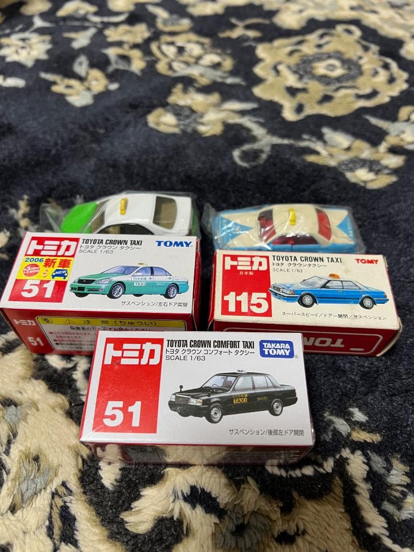 絶版トミカ　タクシー　３台セット　日本製あり