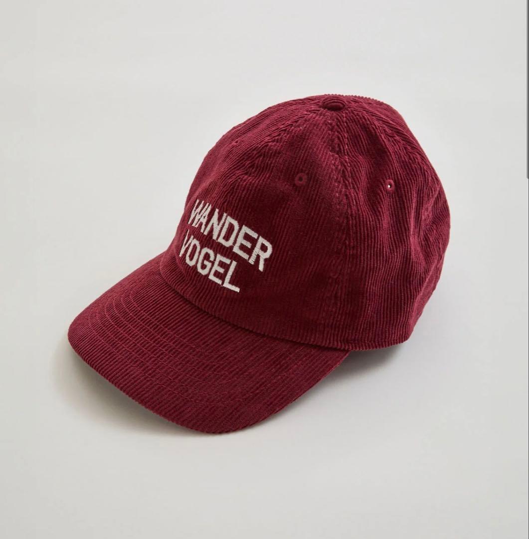 WANDER VOGEL コーデュロイキャップ バーガンディ(シンゾーン)