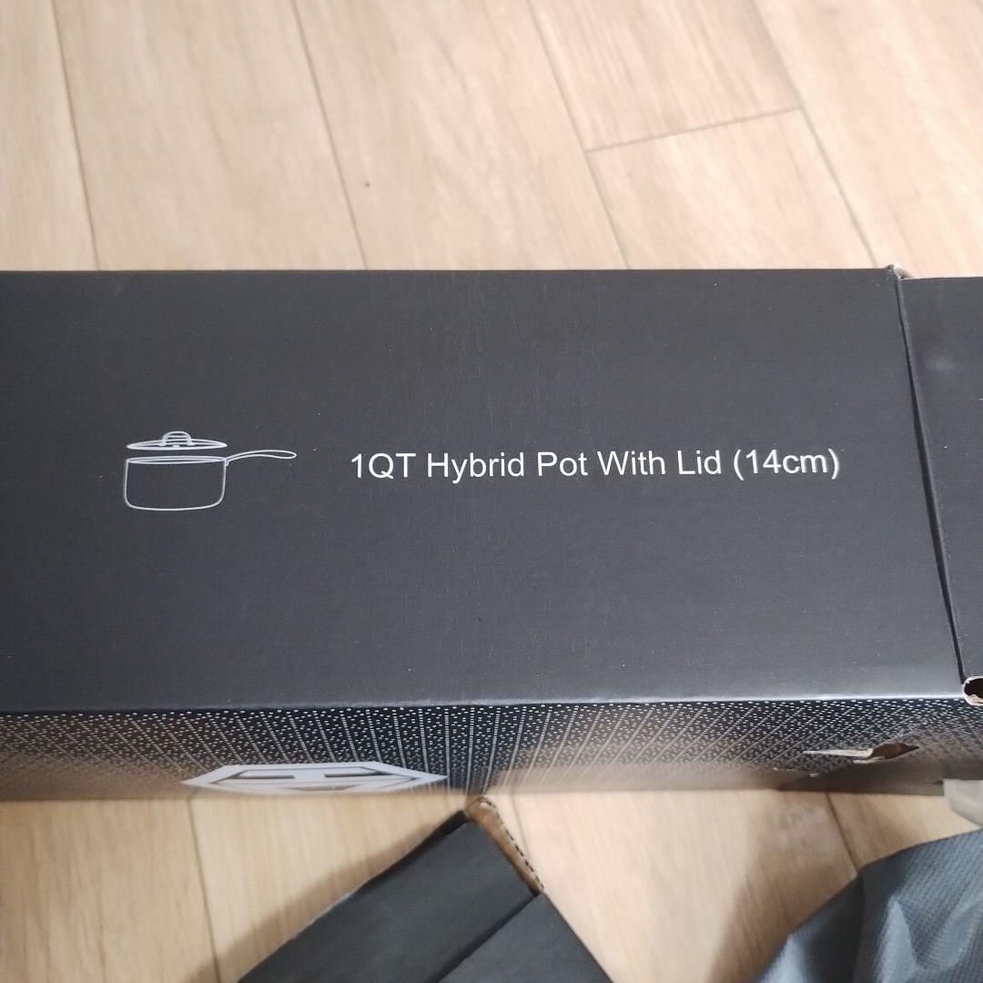 HexClad ハイブリッド ノンスティック 片手鍋 14cm / 0.95L