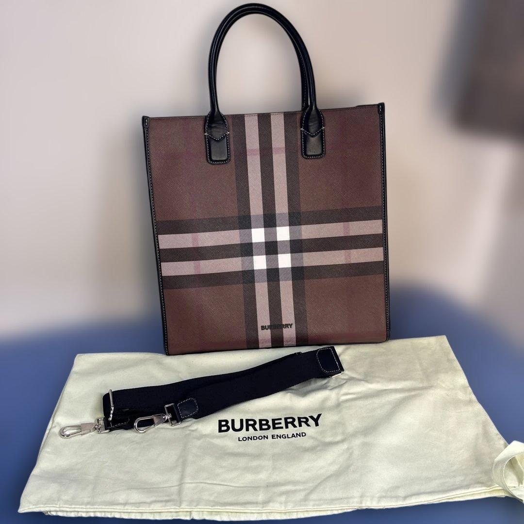 Burberry チェック柄 トートバッグ