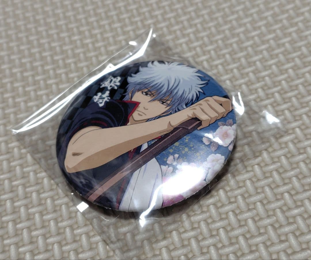 銀魂　坂田銀時　Anime Japan2018　トレーディング缶バッジ 描き下ろし 坂田銀時 65mm缶バッジ 朝は眠いが支度はするVer. [銀魂