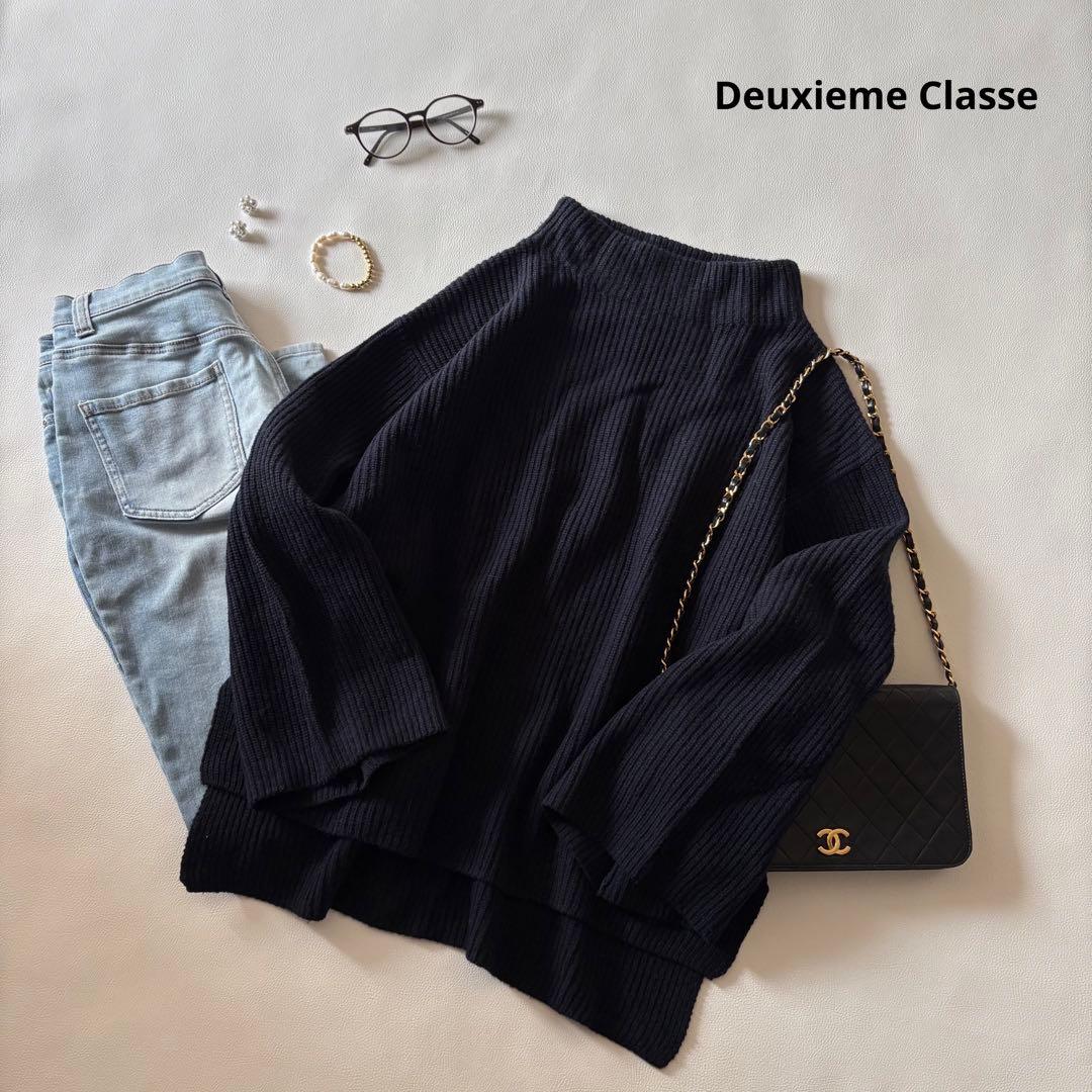 b111 Deuxieme Classe カシミヤウール ボトルネックニット