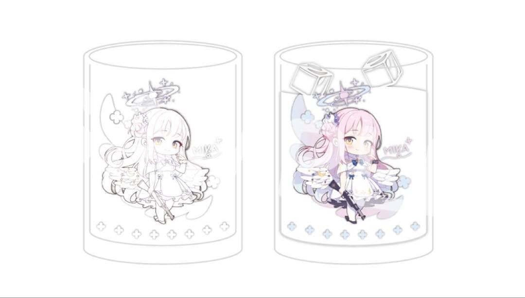 ブルーアーカイブ　ミカ　冷感グラス