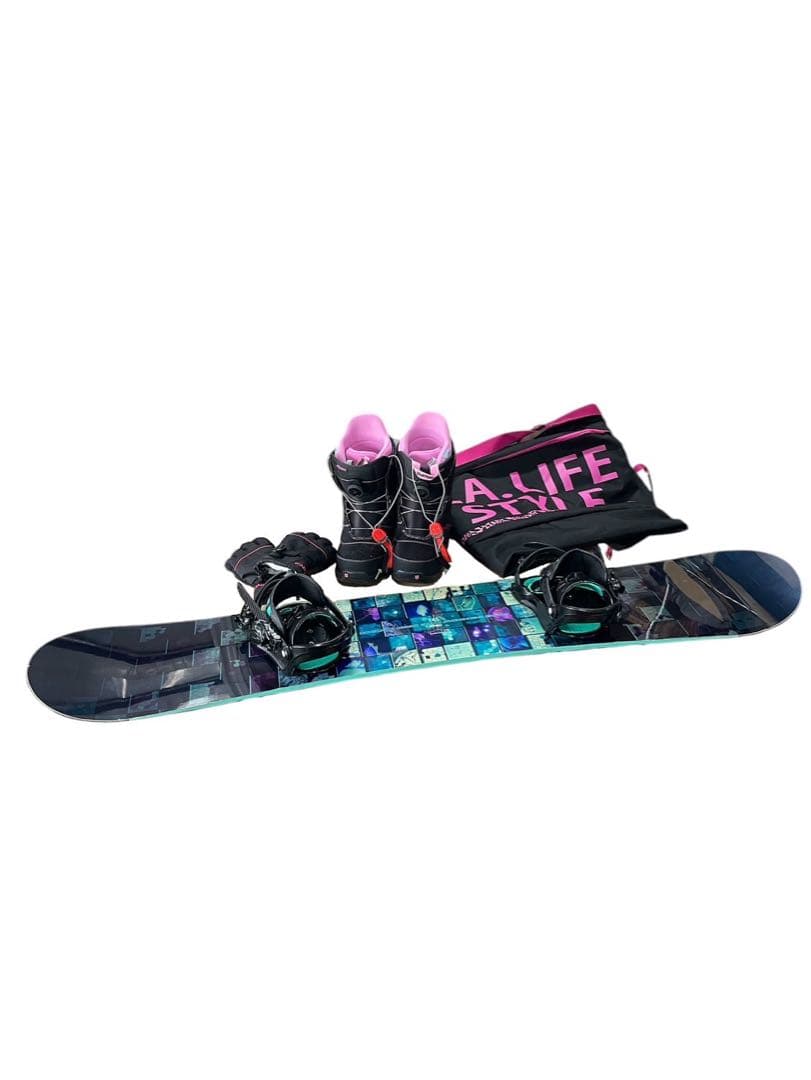 イグニオ レディース スノーボード セットビンディング　ブーツ24cm グローブ