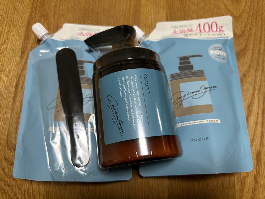 cocone クリームシャンプー 400g スパチュラ付き