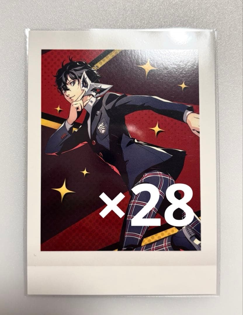 ペルソナ5 雨宮蓮　主人公　ジョーカー ぱしゃこれ　　28枚 ペルソナ 主人公トレーディングフォトカード 5 主人公(雨宮蓮