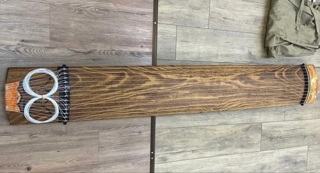 秀本在銘　最高級　お琴　綾杉彫刳甲　全長183㎝　トヒコ　東な7-0210☆2F