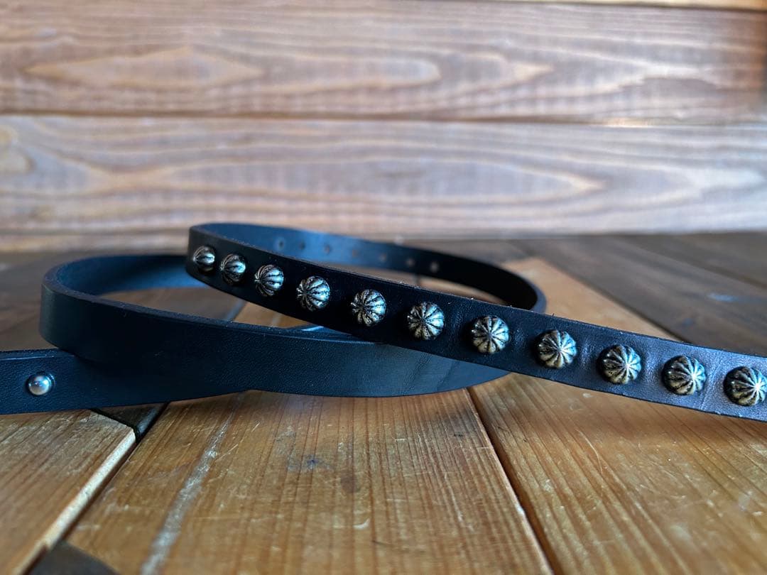 スタッズナローベルト約15mm幅アポロ htcナロー スタッズベルト 好きに