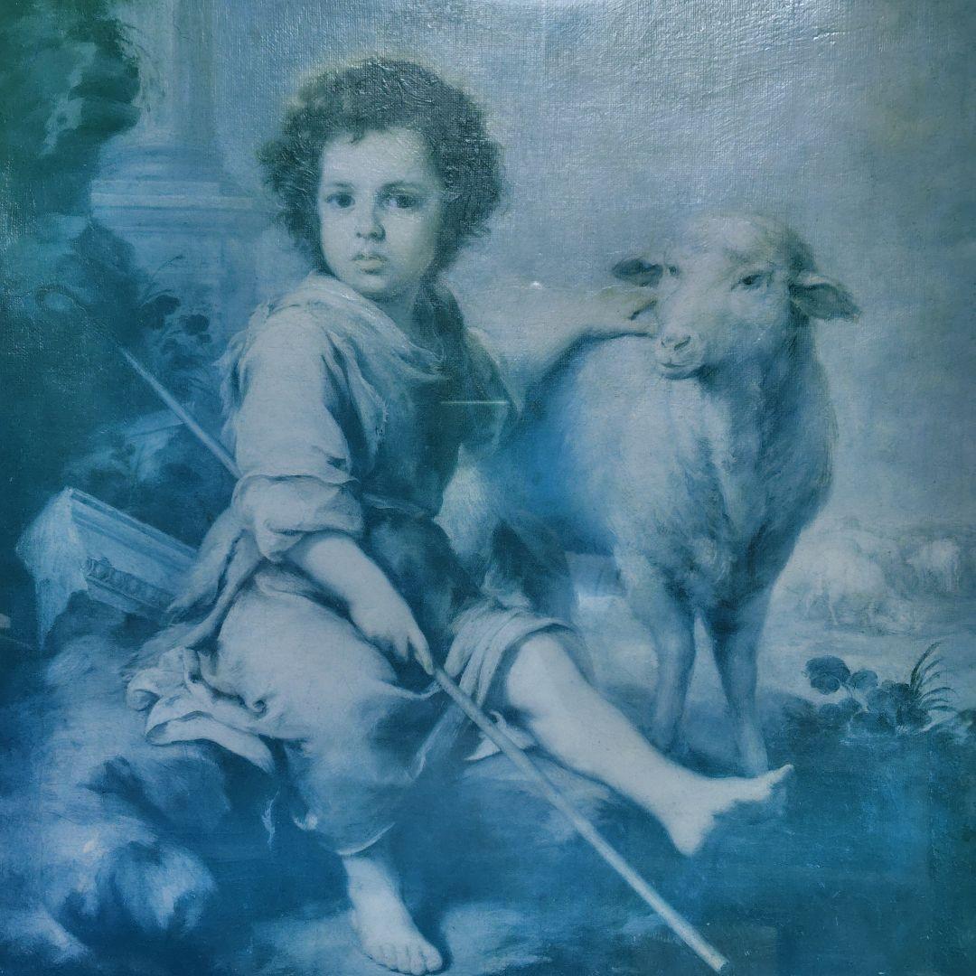 宗教画 複製画 額装 ムリーリョ 善き羊飼い - メルカリ