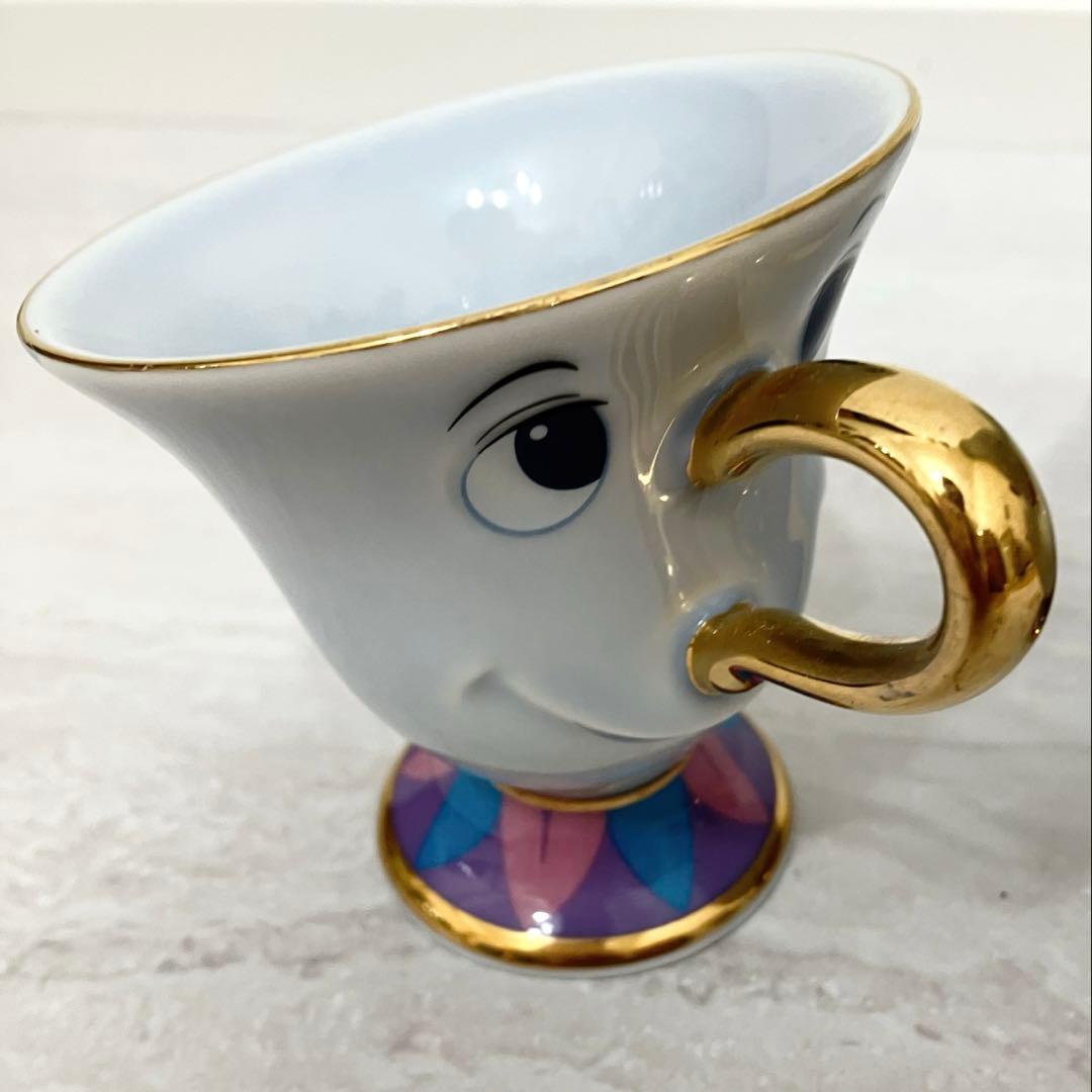 希少・陶器】TDL 美女と野獣 ポット夫人 チップ ティーセット【当時物