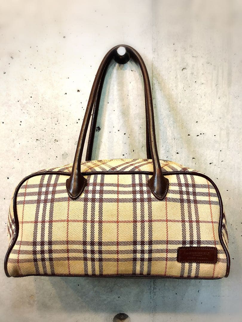 Burberry バーバリー　ミニ　ボストン　バッグ　ノバ　チェック
