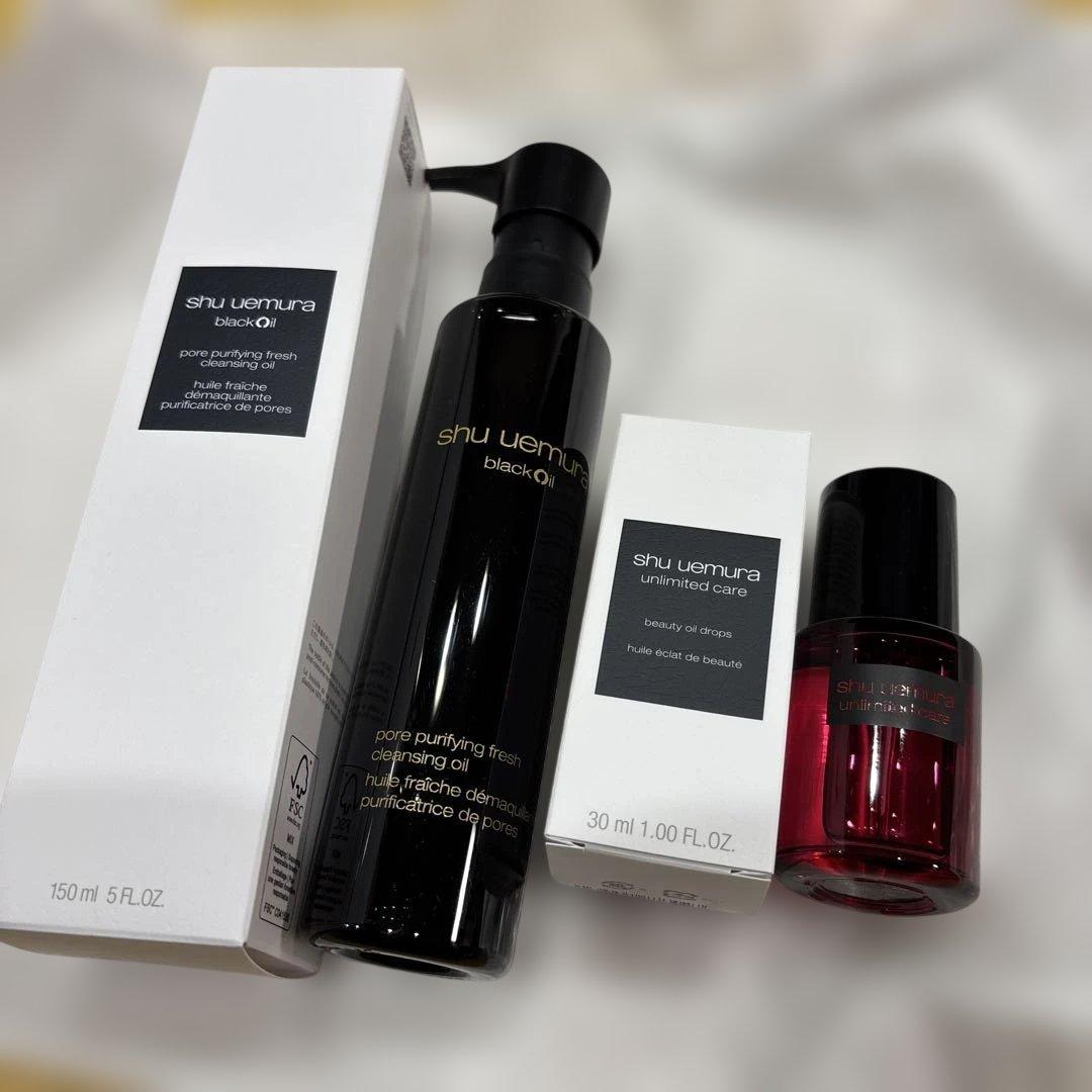 未使用　シュウウエムラ ビューティーオイルドロップス　ブラッククレンジングオイル
