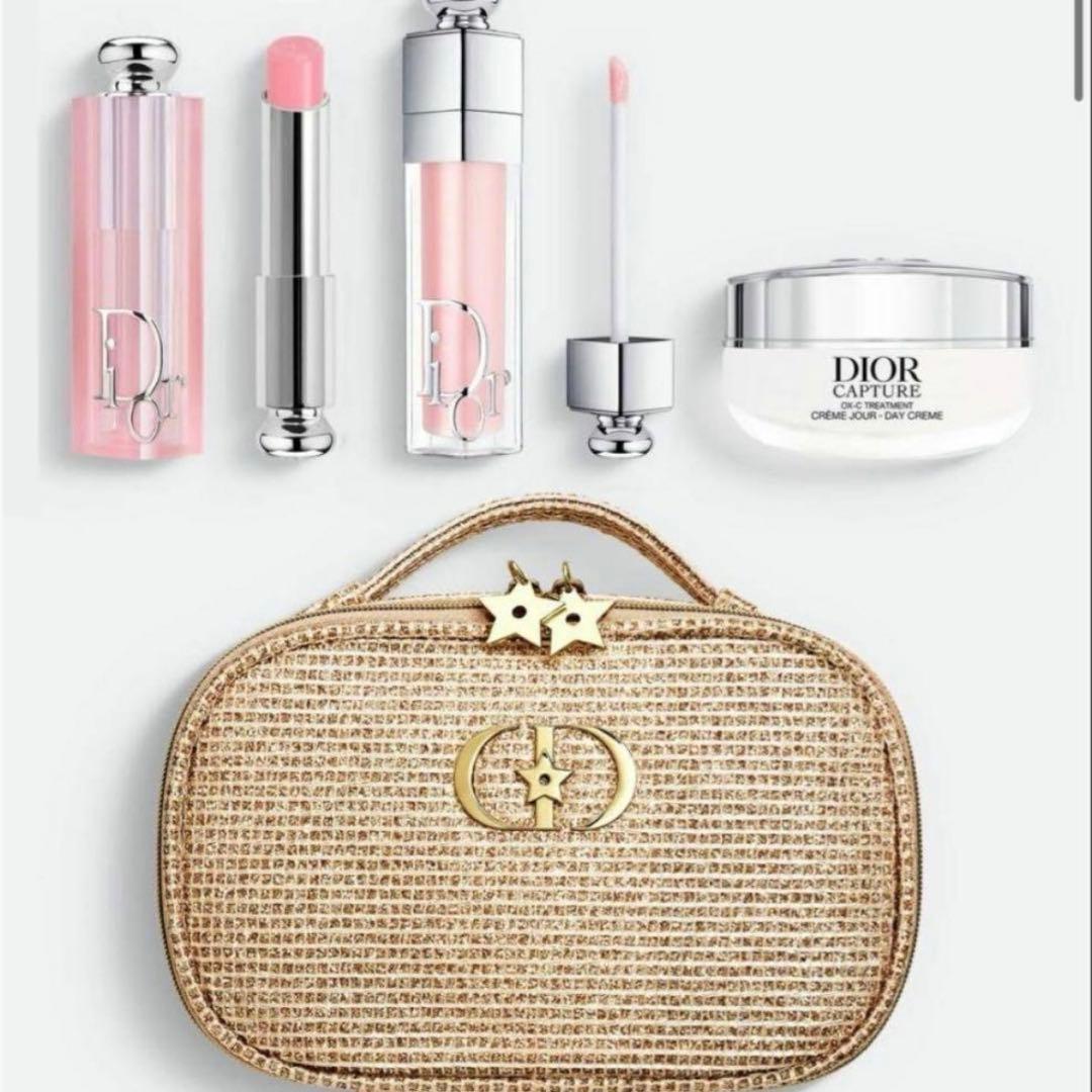 Dior ホリデー オファー コフレ ポーチ リップ クリーム セット ディオール dior ホリデーオファー ホリデー オファー 2024 コフレ