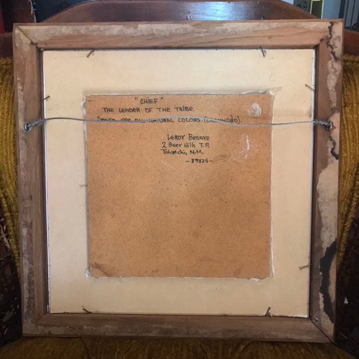 レア！ネイティブアメリカン CHIEFサンドペイント砂絵 ナバホ族