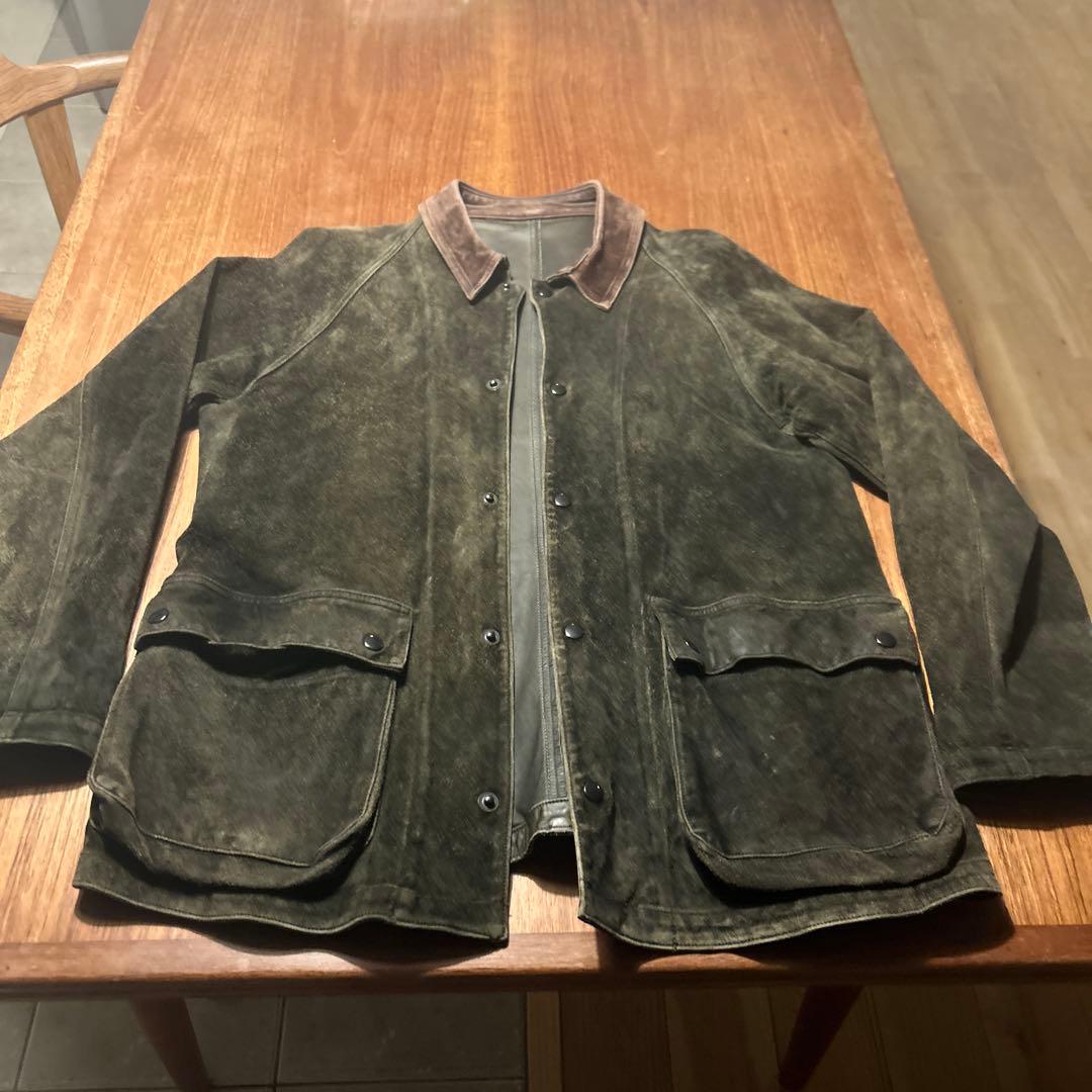 山*猿様 motor/moto/オイルドワックスホースレザー/カーキ/本池秀雄